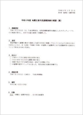 防災活動